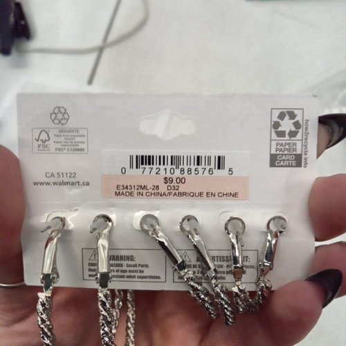 3PR WOMENS TIME AND TRU TWISTED HOOP EARRINGS - SILVER-TONE image 2