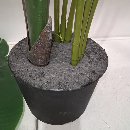 ARTIFICAL BIRDS OF PARADISE TROPICAL PLANT- 6FT - GREEN image 4