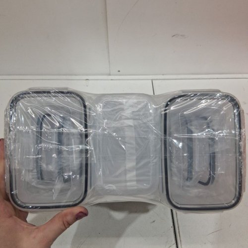 24PC VTOPMART AIRTIGHT FOOD STORAGE CONTAINERS SET - 1.5 QT - CLEAR/BLACK image 4