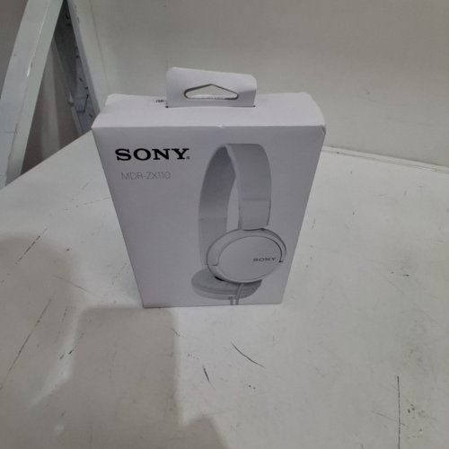 SONY MDR-ZX110 WIRED OVER-EAR HEADPHONES - 3.5MM AUX - WHITE (MODEL: MDR-ZX110) image 2