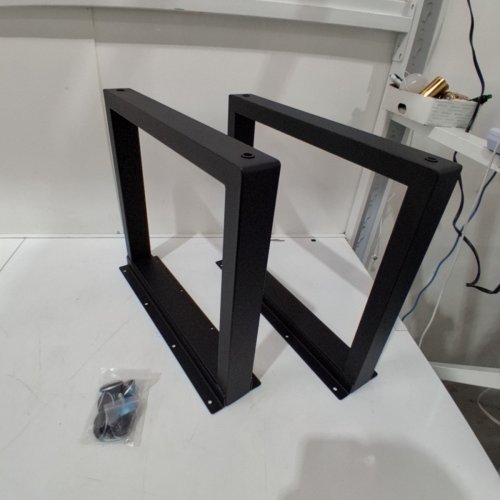 2PK HEAVY DUTY STEEL METAL TABLE LEGS- 28" X 27" - BLACK ( MODEL:JLXMAXLJ-METAL TABLE LEGS-IIA25) image 2