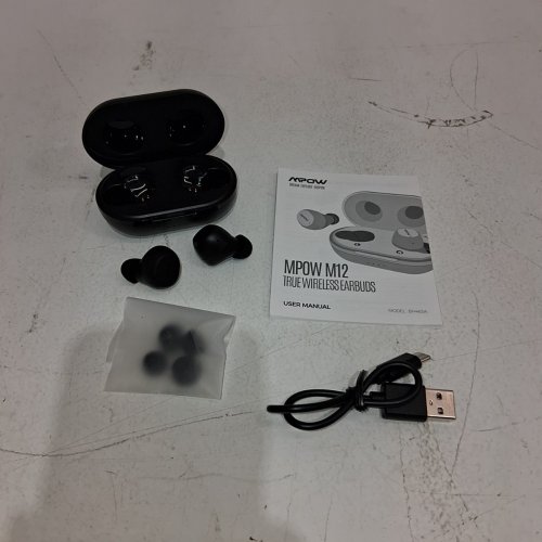 MPOW TRUE WIRELESS BLUETOOTH EARBUDS - BLACK (MODEL: BH463A) image 3