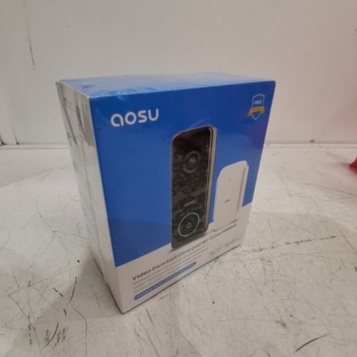 AOSU WIRELESS DOORBELL WITH CAMERA - 180 DAY BATTERY LIFE WORKS WITH ALEXA & GOOGLE ASSISTANT - BLACK/WHITE (MODEL: V8S1AX11) image 2