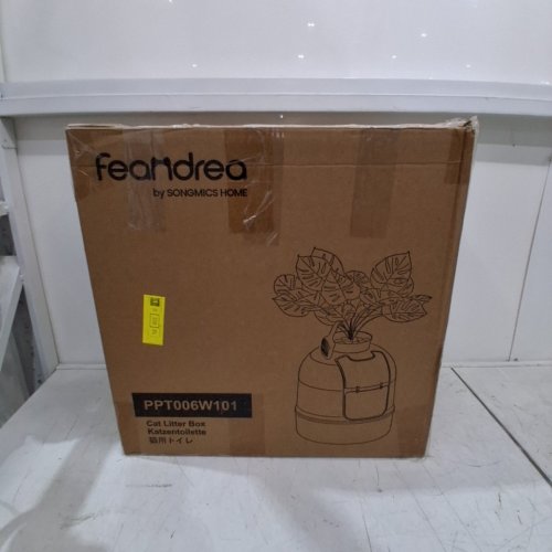 FEANDREA CAT LITTER BOX WITH FAKE PLANT - 19.2" X 19.2" X 23.2" - WHITE (UPPT006W101) image 6