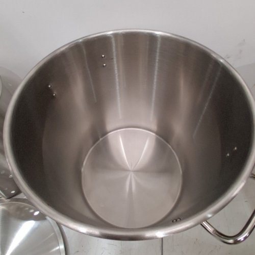 VEVOR COMMERCIAL GRADE STOCK POT WITH HANDLES AND LID - 40L - STAINLESS STEEL image 3