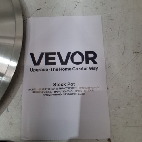 VEVOR COMMERCIAL GRADE STOCK POT WITH HANDLES AND LID - 40L - STAINLESS STEEL image 5