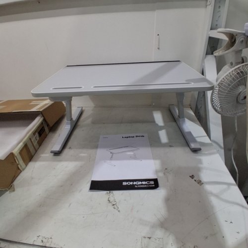 SONGMICS ADJUSTABLE LAPTOP DESK - 20" X 12" - WHITE (MODEL: LLD117G101) image 2