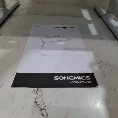SONGMICS ADJUSTABLE LAPTOP DESK - 20" X 12" - WHITE (MODEL: LLD117G101) image 3