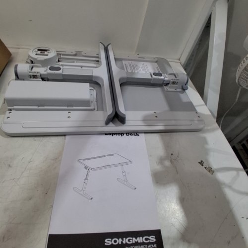 SONGMICS ADJUSTABLE LAPTOP DESK - 20" X 12" - WHITE (MODEL: LLD117G101) image 4