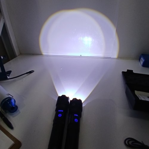 2PK POWER T STYLE RECHARGEABLE, WATERPROOF FLASHLIGHTS, 300000L - UP TO 1650FT image 2