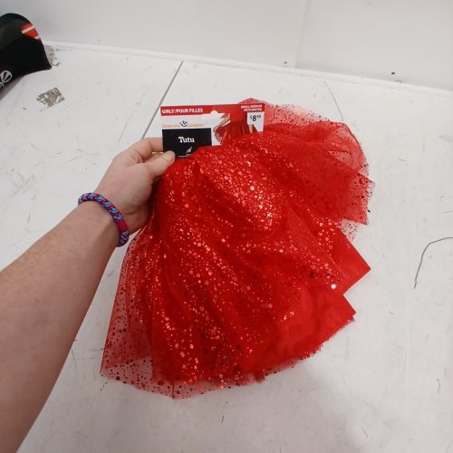 GIRL'S WAY TO CELEBRATE! SEQUIN TUTU - SMALL/MEDIUM - RED image 2