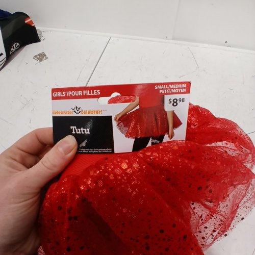 GIRL'S WAY TO CELEBRATE! SEQUIN TUTU - SMALL/MEDIUM - RED image 3