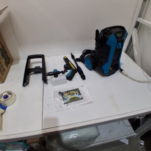 GREENER HIGH PRESSURE ELECTRIC PRESSURE WASHER WITH SOAP CANNON - 23FT HOSE/2.6GPM/4000PSI - BLACK/TEAL BLUE (MODEL: C5) image 3