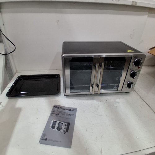 ELITE GOURMET FRENCH DOOR TOASTER OVEN - 25 L, 120 V, 1500W (MODEL: ETO2250M) image 4