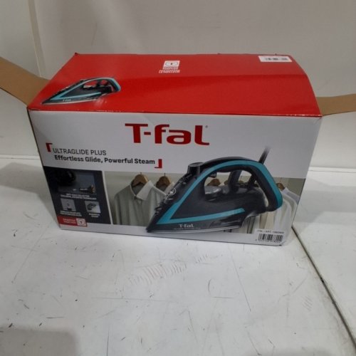 T-FAL ULTRAGLIDE PLUS ENHANCED STEAM IRON WITH CALCIUM COLLECTOR - BLACK/TEAL (MODEL: 1980969/FV5871Q0) image 4