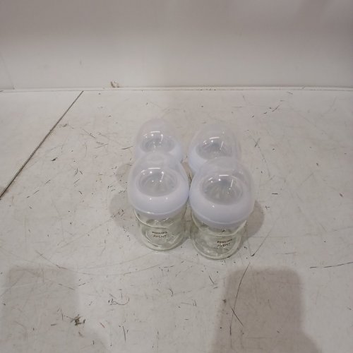 4PK PHILIPS AVENT NATURAL BABY BOTTLES - SLOW FLOW, FLOW 2 - 4OZ - CLEAR image 2