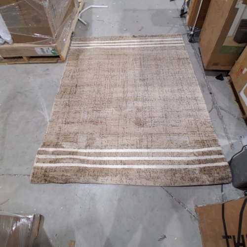 THRESHOLD INDOOR NON-SLIP AREA RUG - 5FT 1" X 6FT 10" - TAUPE/ CANYON CREAM image 2