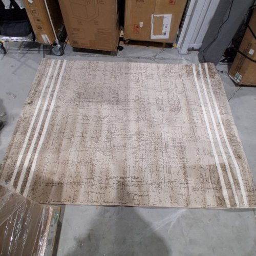 THRESHOLD INDOOR NON-SLIP AREA RUG - 5FT 1" X 6FT 10" - TAUPE/ CANYON CREAM image 3