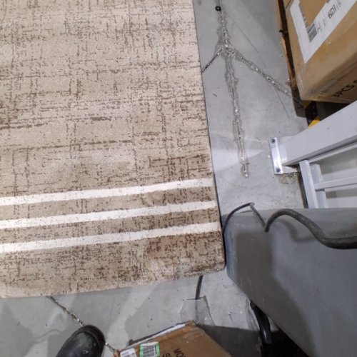 THRESHOLD INDOOR NON-SLIP AREA RUG - 5FT 1" X 6FT 10" - TAUPE/ CANYON CREAM image 4