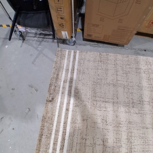 THRESHOLD INDOOR NON-SLIP AREA RUG - 5FT 1" X 6FT 10" - TAUPE/ CANYON CREAM image 7