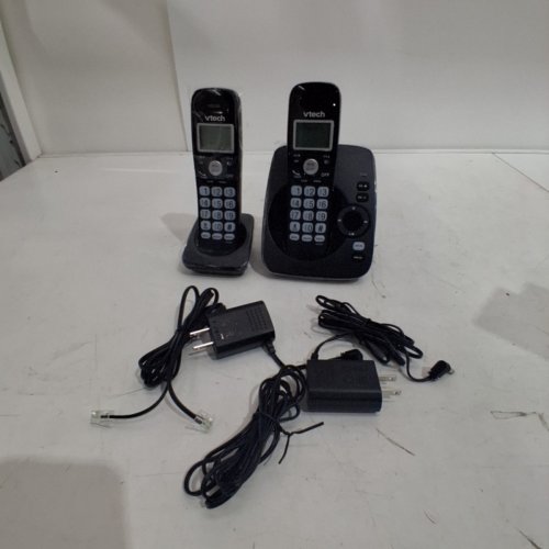 VTECH DECT 6.0 HANDSET CORDLESS HOME PHONE ANSWERING SYSTEMS WITH ANSWERING MACHINE - CALLER ID, 14 MINUTES RECORDING TIME, STORES 30 CALLS - BLACK - (MODEL: CS6224-21) image 3