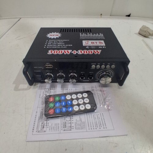 AUDIO STEREO POWER AMPLIFIER BLUETOOTH FM RADIO, HOME AUDIO & VIDEO HOME THEATRE SYSTEM (BT-298A) image 3