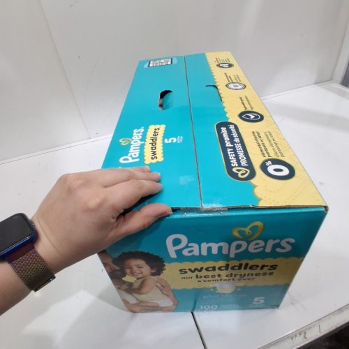 100PK PAMPERS SWADDLERS 100% LEAKPROOF DISPOSABLE BABY DIAPERS - SIZE 5 image 3