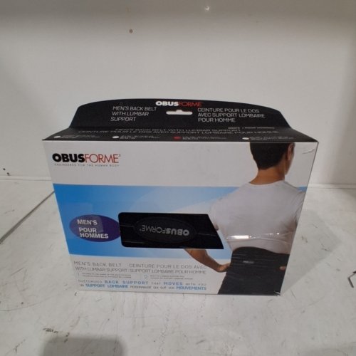 OBUSFORME BACK SUPPORT BELT WITH BUILT-IN LUMBAR SUPPORT BREATHABLE, LIGHTWEIGHT COMPRESSION BAND - L/XL 39" - 45" - (MODEL:BB-ML1-ML) image 3