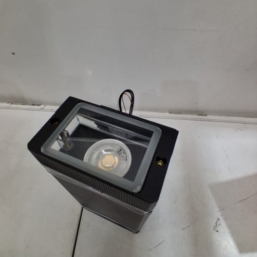 OUTDOOR WALL LIGHT WITH DUSK TO DAWN SENSOR, INCLUDES GU10 BULB - 11W - MATTE BLACK image 4
