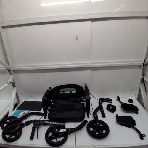 HELAVO 2-IN-1 WALKER WHEELCHAIR COMBO - 10" ALL TERRAIN WHEELS - 300LBS CAPACITY - GREEN (MODEL: H1170) image 2