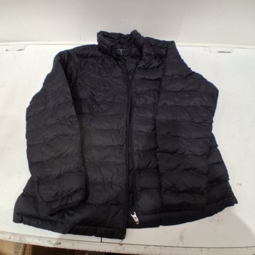 WOMEN'S AMAZON ESSENTIALS LIGHTWEIGHT WATER RESISTANT PACKABLE PUFFER COAT - XL - BLACK (STYLE: W-S17AE10007) image 2