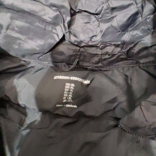 WOMEN'S AMAZON ESSENTIALS LIGHTWEIGHT WATER RESISTANT PACKABLE PUFFER COAT - XL - BLACK (STYLE: W-S17AE10007) image 3