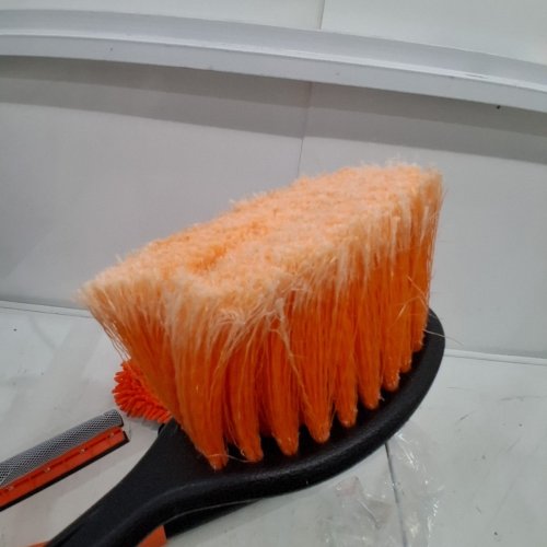 5PC TONYINGO CAR CLEANING KIT WASH BRUSH WITH LONG HANDLE - 4-12FT POLE - ORANGE/BLACK image 5