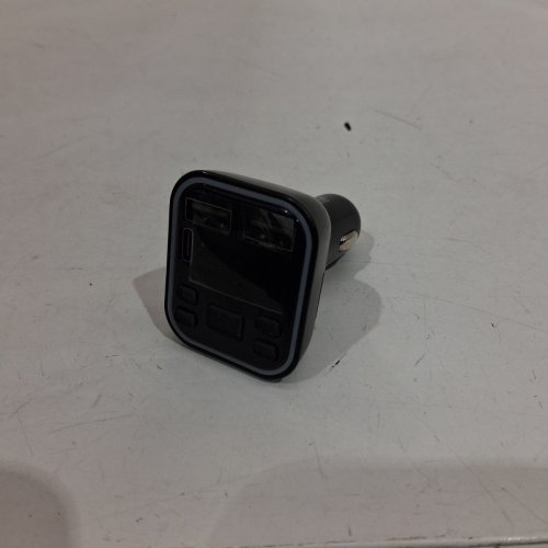 SIMR WIRELESS FM CAR MP3 TRANSMITTER - USB-A, USB-C, MICRO SD SLOT - BLACK (MODEL: E01) image 3