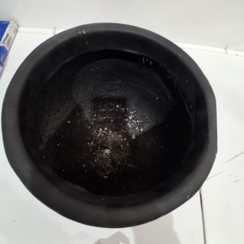 KANTE OUTDOOR DIA ROUND CONCRETE PLANTER - 8.2" - BURNISHED BLACK (MODEL: AF2015022BCD-C70221) image 8