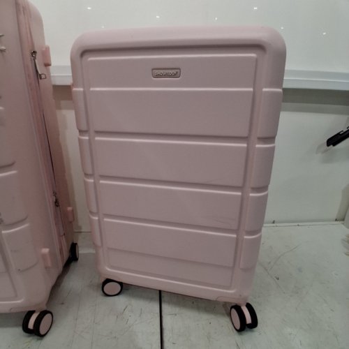 2PC SHOWKOO PRO G-SERIES PC DURABLE HARDSIDE EXPANDABLE LUGGAGE/SUITCASE WITH TSA LOCK DOUBLE WHEELS - 24" & 28" - PINK image 7