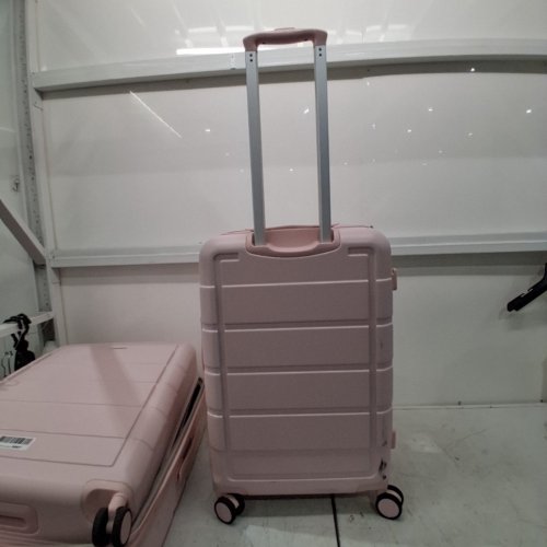2PC SHOWKOO PRO G-SERIES PC DURABLE HARDSIDE EXPANDABLE LUGGAGE/SUITCASE WITH TSA LOCK DOUBLE WHEELS - 24" & 28" - PINK image 15