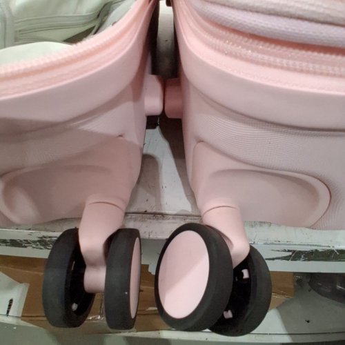 2PC SHOWKOO PRO G-SERIES PC DURABLE HARDSIDE EXPANDABLE LUGGAGE/SUITCASE WITH TSA LOCK DOUBLE WHEELS - 24" & 28" - PINK image 19