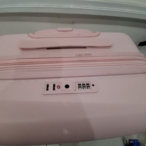 2PC SHOWKOO PRO G-SERIES PC DURABLE HARDSIDE EXPANDABLE LUGGAGE/SUITCASE WITH TSA LOCK DOUBLE WHEELS - 24" & 28" - PINK image 20