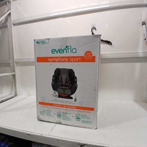 EVENFLO SYMPHONY SPORT 3 IN 1 CAR SEAT INFANT/CONVERTIBLE/BOOSTER - MEDIUM - BLACK SHADOW - (MODEL: 34512335C) image 7