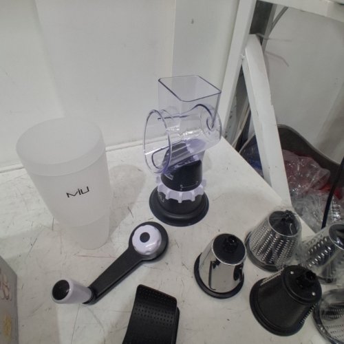 MIU ROTARY FOOD GRATER WITH ATTACHMENTS - BLACK/SILVER (MODEL : 1796155) image 4