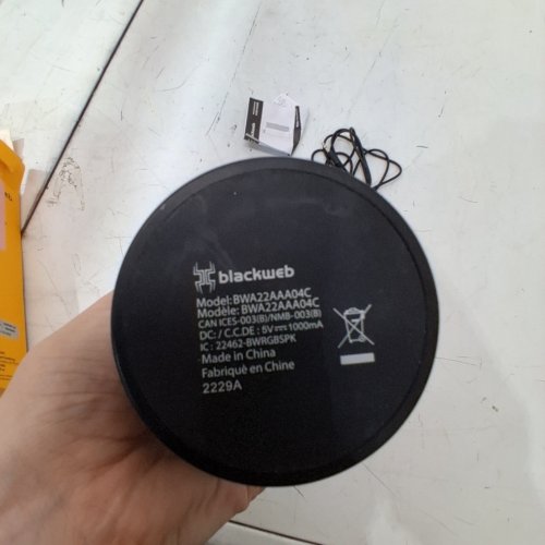 BLACKWEB RGB BLUETOOTH SPEAKER - BLACK (MODEL: BWA22AAA04C) image 4