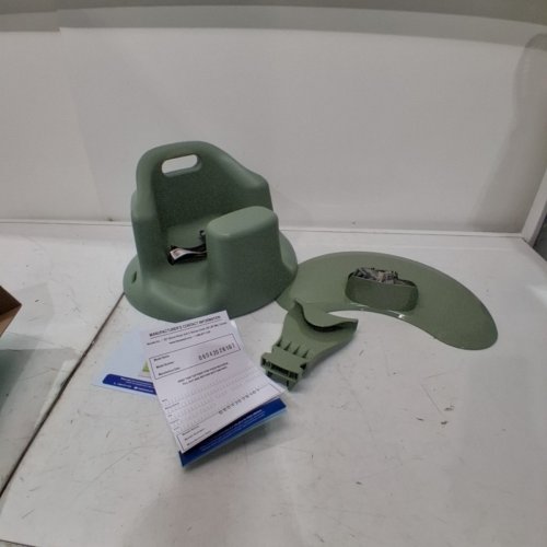 UPSEAT BABY FLOOR SEAT BOOSTER CHAIR FOR SITTING UP WITH REMOVABLE TRAY - SAGE image 3