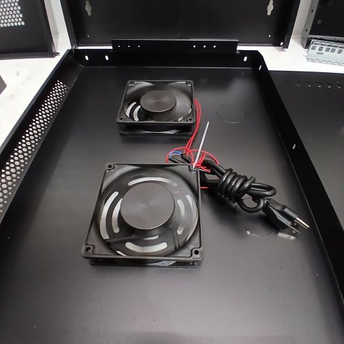 LILVDUYBZ 9U WALL MOUNT COMPUTER EQUIPMENT CABINET - BLACK image 2