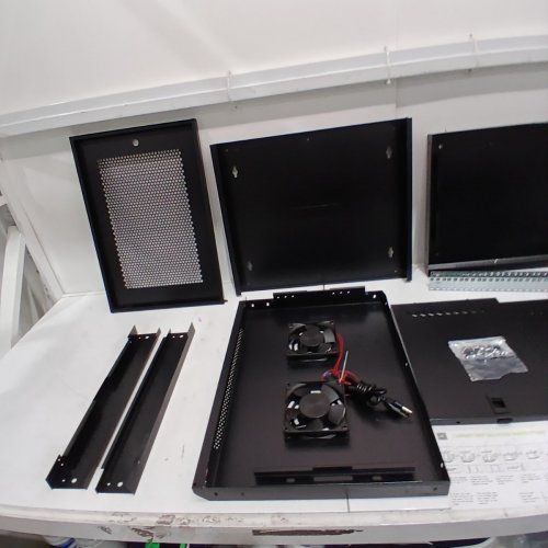 LILVDUYBZ 9U WALL MOUNT COMPUTER EQUIPMENT CABINET - BLACK image 5