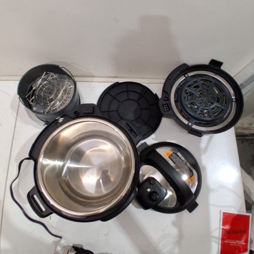 INSTANT POT DUO CRISP MULTI COOKER ELECTRIC PRESSURE COOKER COMBO- 6QUART- SILVER/BLACK (MODEL: DUOCRISPAF6) image 4