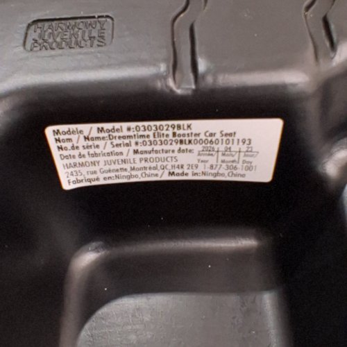 HARMONY 2-IN-1 DREAMTIME ELITE HIGH-BACK BOOSTER CAR SEAT WITH CUP HOLDER - 40 -110LBS - BLACK (MODEL: 0303029BLK) image 2