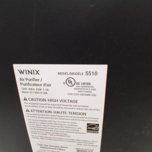 WINIX 5510 SMART 4-STAGE AIR PURIFIER WITH CARBON FILTER AND PLASMAWAVE TECHNOLOGY - UP TO 1882SQFT - BLACK (MODEL: 5510) image 10