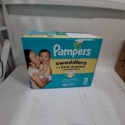 132PK PAMPERS SWADDLERS DIAPERS - SIZE 3 (1326LB) image 4