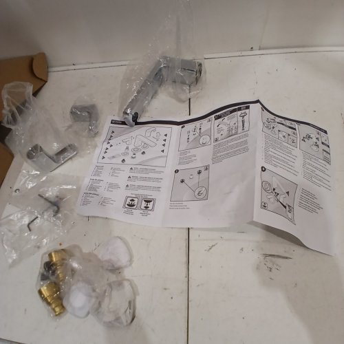 MOEN T935 RIZON TWO-HANDLE DECK MOUNT MODERN ROMAN TUB FAUCET TRIM, VALVE REQUIRED, CHROME image 2